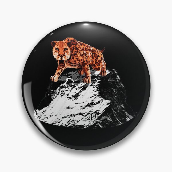 Item preview, Saber-toothed tiger, primeval motifs, primeval cat, smilodon, big cat men designed and sold by Kirei-Lily.