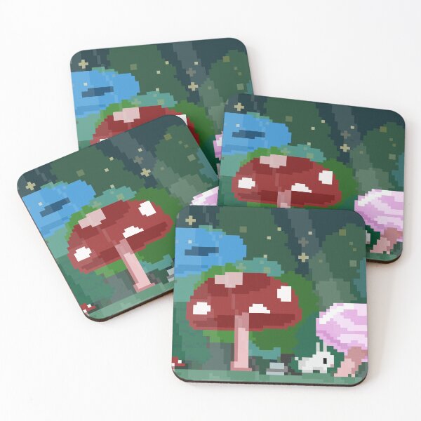 Item preview, Magical Mushroom Forest with Bunny designed and sold by AlessaNeko.