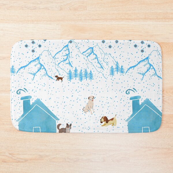 Item preview, Dog Walk In The Snow designed and sold by Anahit Petrosyan Art Studio & Unique Print Designs for a Gift.