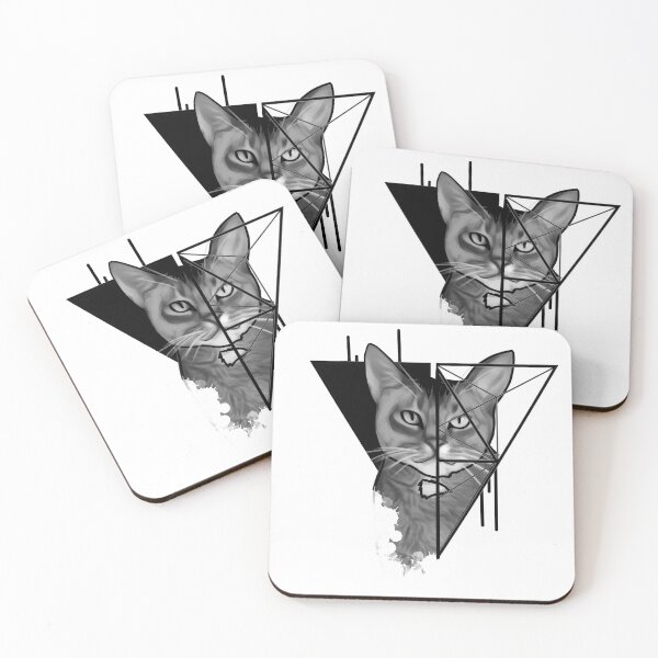 Item preview, Geometric Abyssinian cat  designed and sold by AXIOM13.
