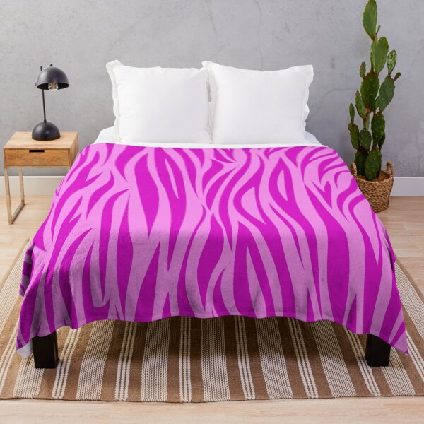 Item preview, Fuchsia And Bubble Gum Pink Street Jungle Zebra Animal Print 2022 designed and sold by DesignLust.