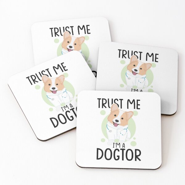 Item preview, Trust Me I'm A Dogtor | Funny Veterinarian Pun (White Edition) designed and sold by Printend _.