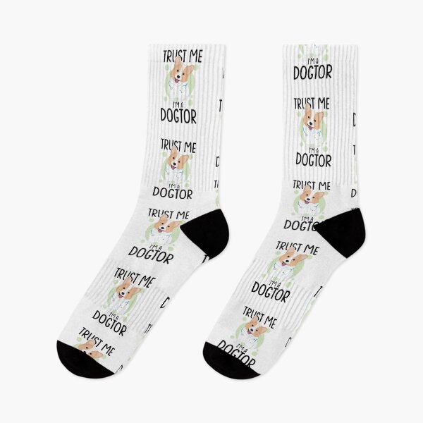 Item preview, Trust Me I'm A Dogtor | Funny Veterinarian Pun (White Edition) designed and sold by Printend _.