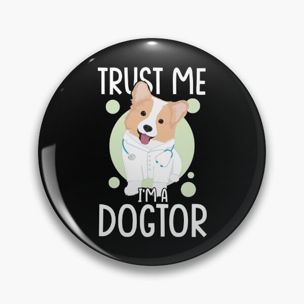 Item preview, Trust Me I'm A Dogtor | Funny Veterinarian Pun (Black Edition) designed and sold by Printend _.