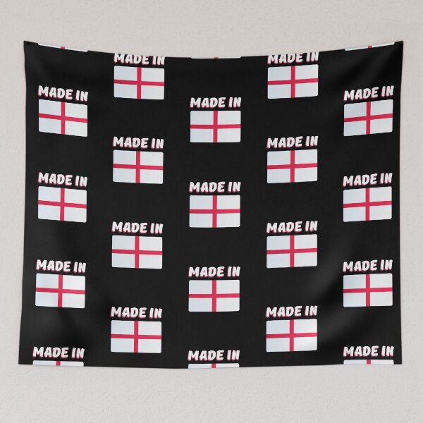 Item preview, Made in England, England flag, St Georges cross, English patriot, England sports fan, English born. designed and sold by allycat57.
