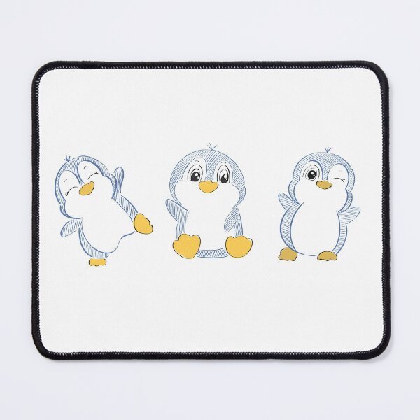 Item preview, Penguin Trio Doodle designed and sold by arterburnandco.