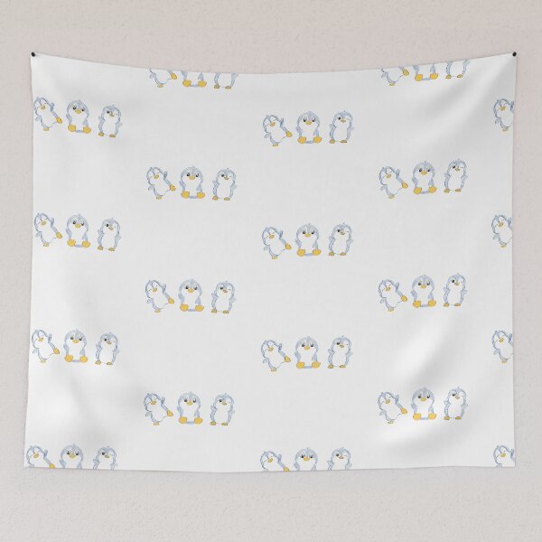 Item preview, Penguin Trio Doodle designed and sold by arterburnandco.