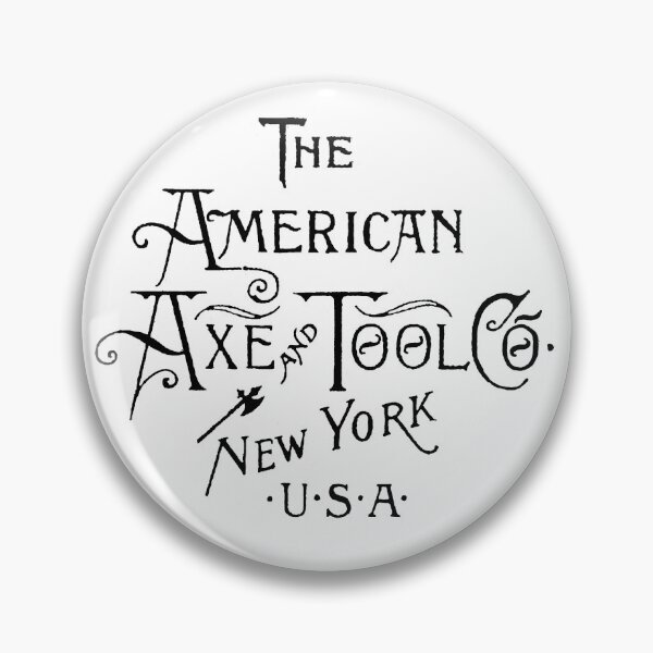 Item preview, American Axe and Tool Co. Axe brand logo- antique axe, raven axe designed and sold by Wanderlust Designs.