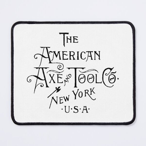 Item preview, American Axe and Tool Co. Axe brand logo- antique axe, raven axe designed and sold by Wanderlust Designs.