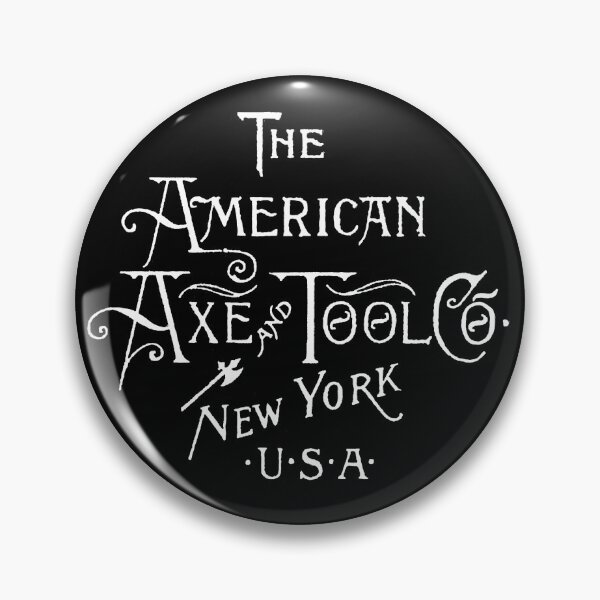 Item preview, American Axe and Tool Co. Axe brand logo- antique axe, raven axe designed and sold by Wanderlust Designs.