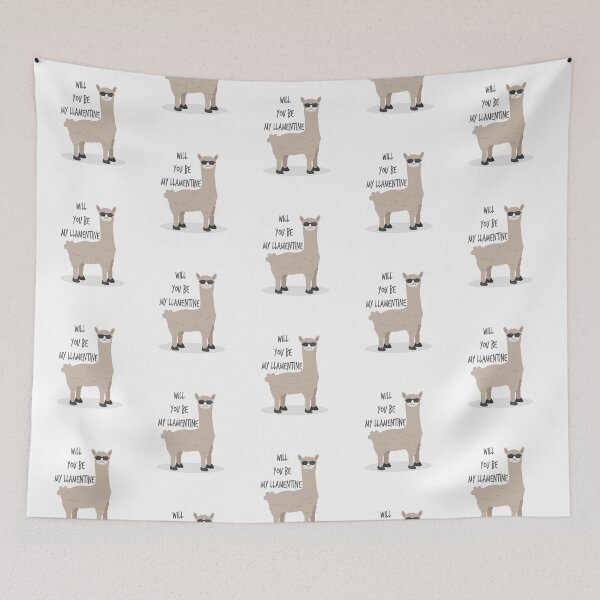 Item preview, Will You Be My Llamentine designed and sold by MqHStore.