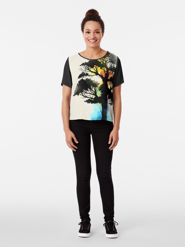 Alternate view of Natural Source Chiffon Top