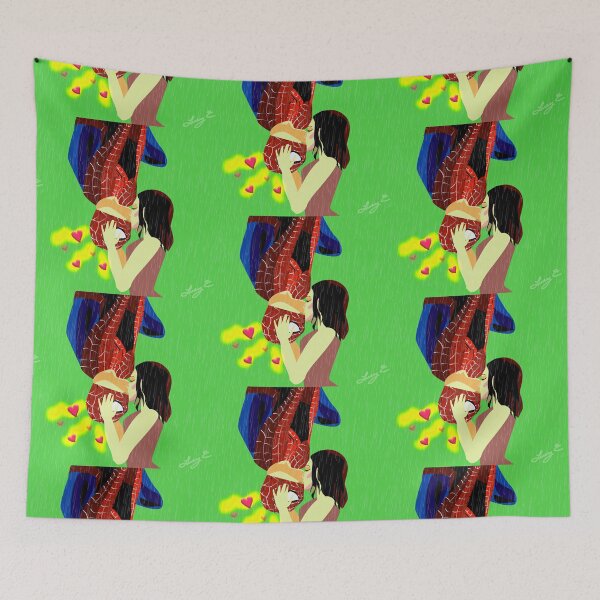 Item preview,  VALENTINES SPIDEY KISS GREEN BACKGROUND designed and sold by lululsq.