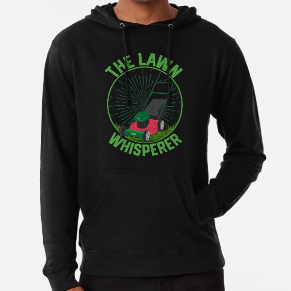 The Lawn Whisperer Lawn Mower Caretaker Lightweight Hoodie