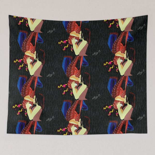 Item preview, VALENTINES SPIDEY KISS BLACK BACKGROUND designed and sold by lululsq.