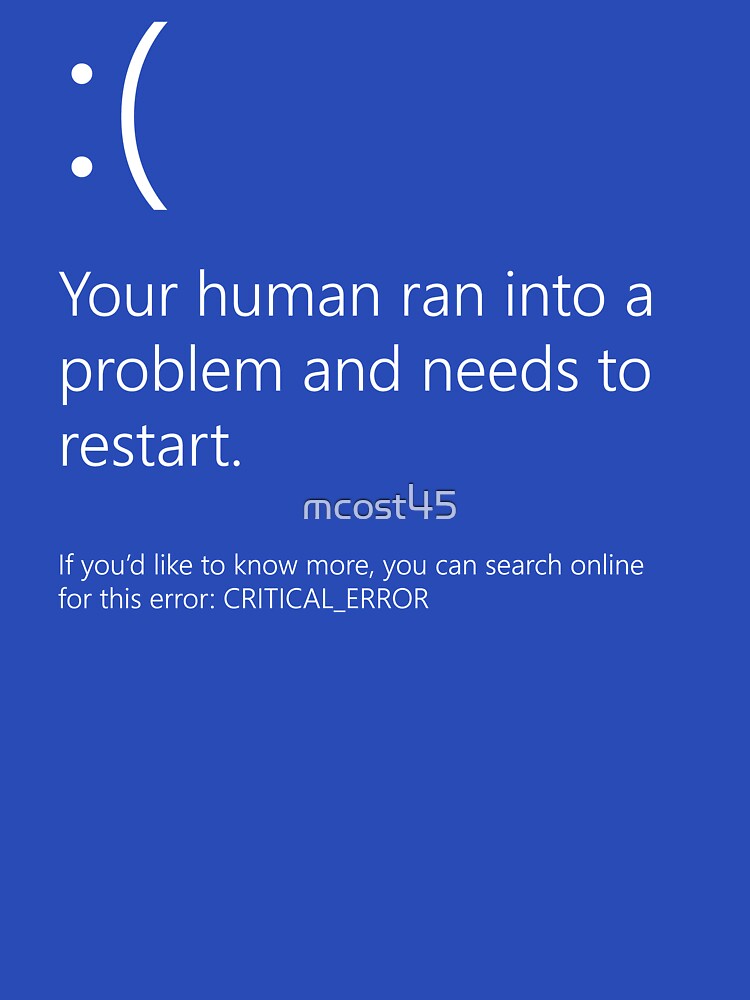 Thumbnail 7 of 7, Essential T-Shirt, Blue Screen of Death designed and sold by mcost45.