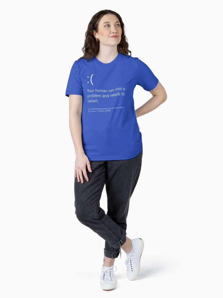 Thumbnail 4 of 7, Essential T-Shirt, Blue Screen of Death designed and sold by mcost45.