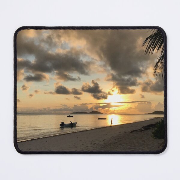 Item preview, Seychelles island beach sunset designed and sold by Travel Planet.