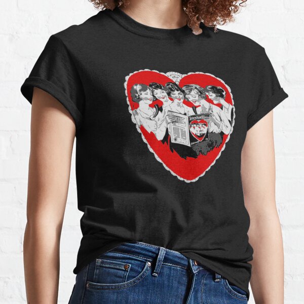 vintage valentines day heart telephone  Classic T-Shirt