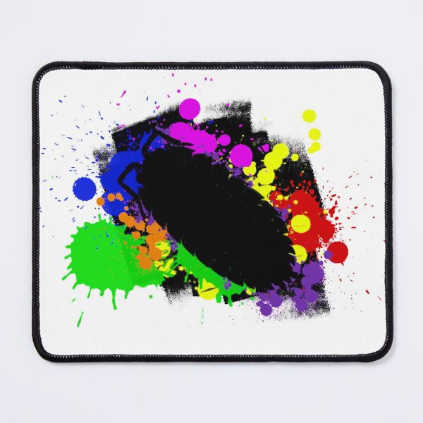 Item preview, Rainbow Paint Splatter Woodlouse Stencil designed and sold by CheesyBugShop.