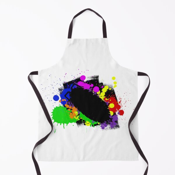Item preview, Rainbow Paint Splatter Woodlouse Stencil designed and sold by CheesyBugShop.
