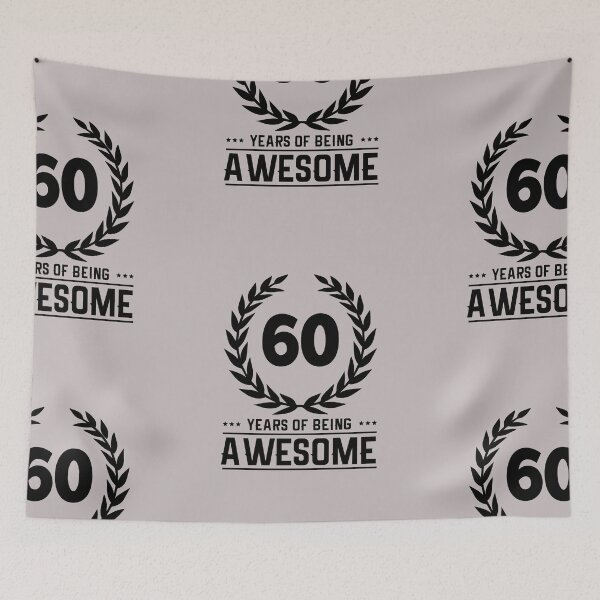 Item preview, 60 Years of Being Awesome - Birthday - Quotes designed and sold by AsmArt-co.