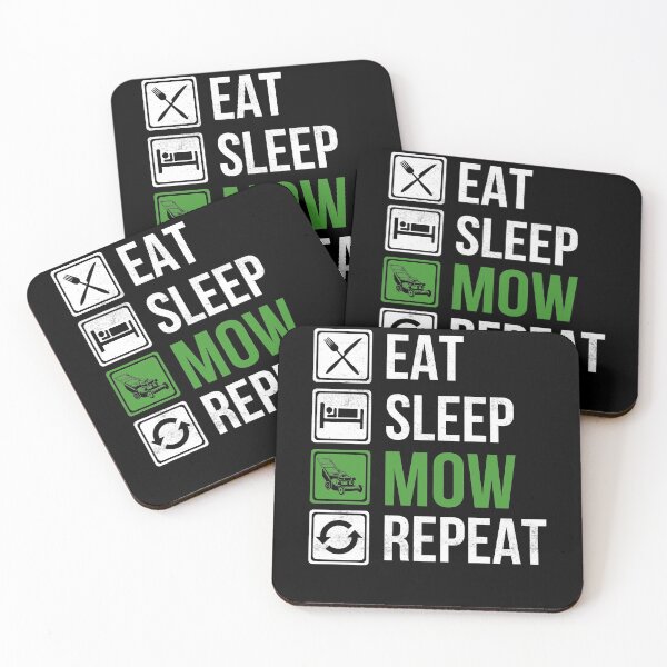 Item preview, Eat Sleep Mow Repeat Lawn Mowing Caretaker designed and sold by Artee79.