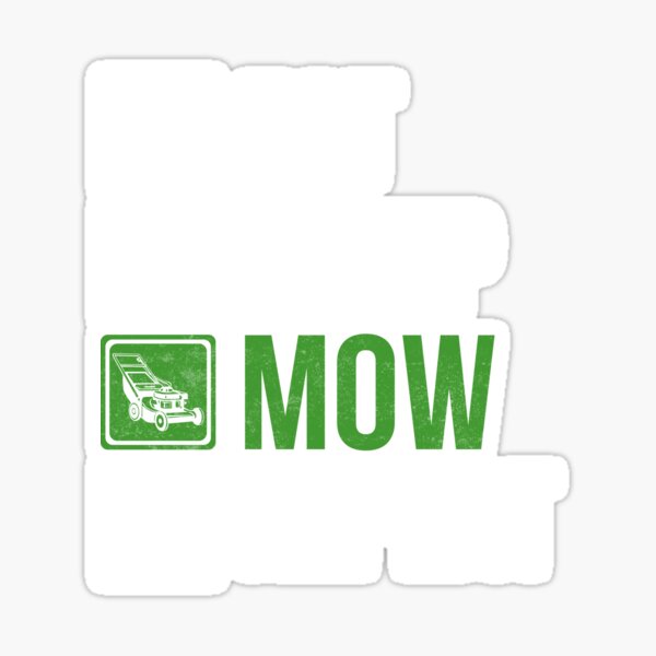 Eat Sleep Mow Repeat Lawn Mowing Caretaker Sticker
