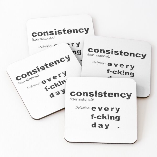 Item preview, Consistency definition: Every Day – motivation goal reminder - positive mindset designed and sold by originalsusie.