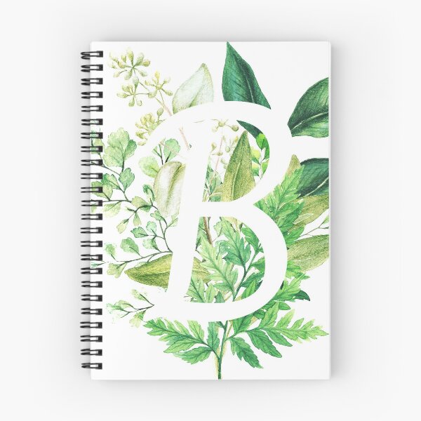 Item preview, Botanical Monogram - Letter B Initial designed and sold by Naturalist Prints.