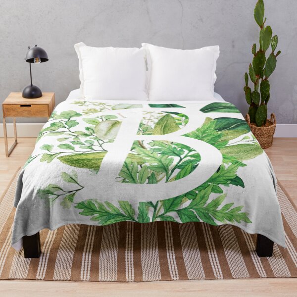 Item preview, Botanical Monogram - Letter B Initial designed and sold by Naturalist Prints.