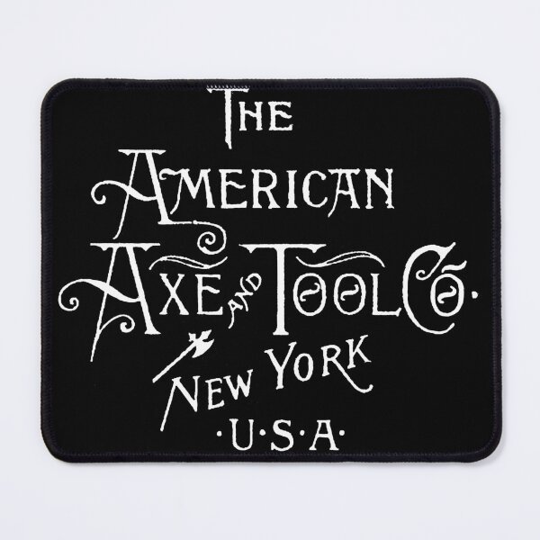 Item preview, American Axe and Tool Co. Axe brand logo- antique axe, raven axe designed and sold by Wanderlust Designs.