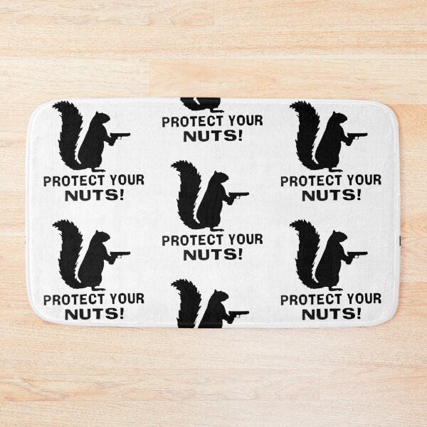 Item preview, PROTECT YOUR NUTS -squirrel logo designed and sold by RENAGADE4LYF.