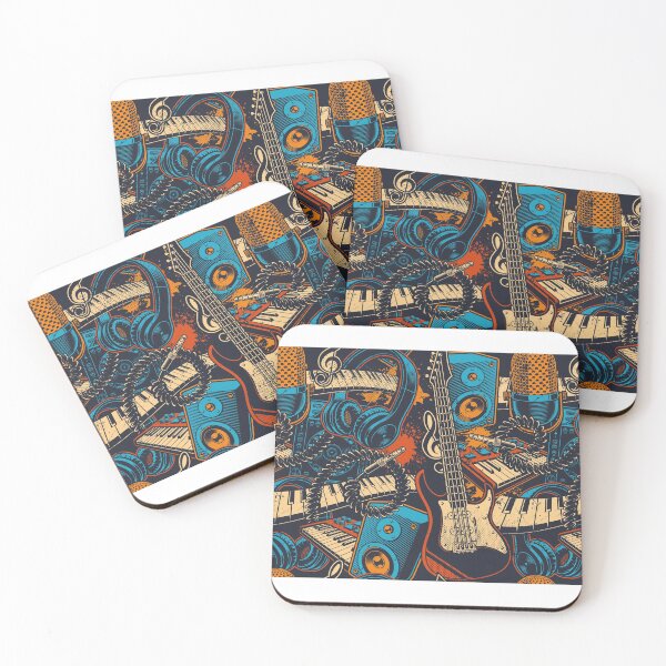 Item preview, Musical Instrument Music Pattern designed and sold by WilliamsonMedia.