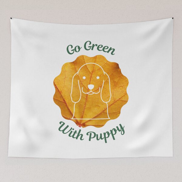 Item preview, Go Green With Puppy designed and sold by kucingmaikan.
