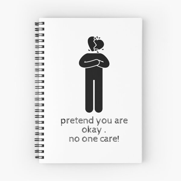 Item preview,   pretend you're okay- no ona care! quote ,true quote, sarcastic Valentine day  designed and sold by Alexa5454.