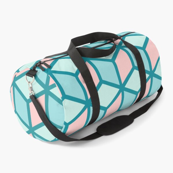 Item preview, Pastel Colors and Blue Lines Isometric Cube Pattern designed and sold by Saanis.