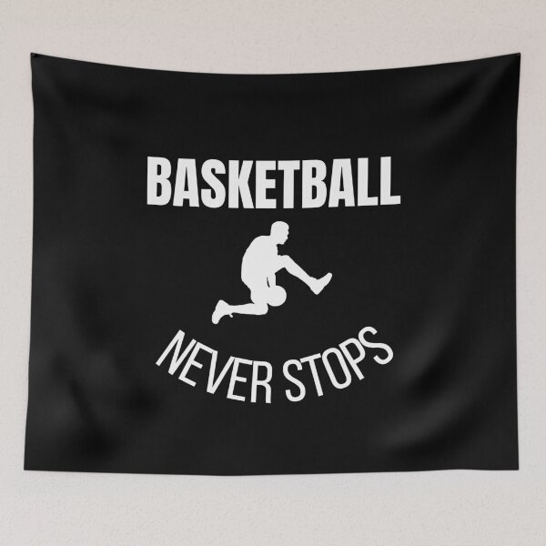 Item preview, basketball never stops designed and sold by travelnerd.