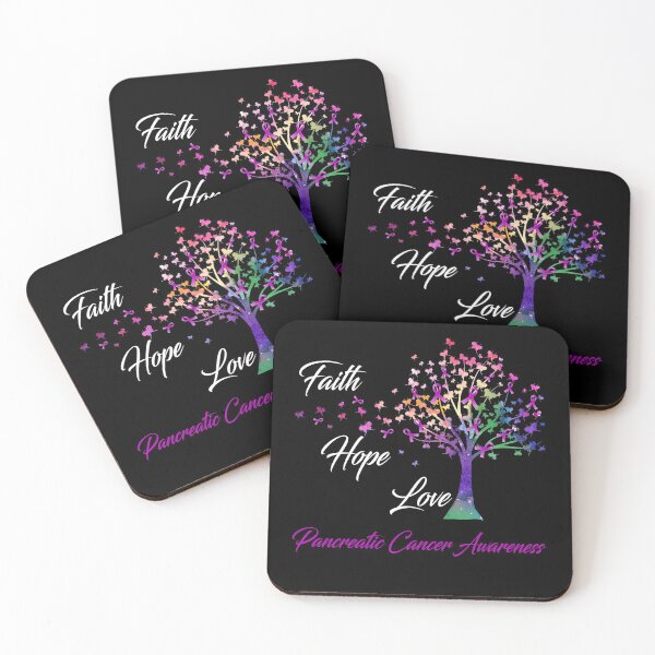 Item preview, Ribbon Tree Faith Hope Love Pancreatic Cancer Awareness designed and sold by Tadmab.