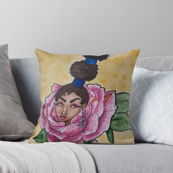 Item preview, Black Women and flowers series. Emerging Beauty Rose designed and sold by Art-indulgence.