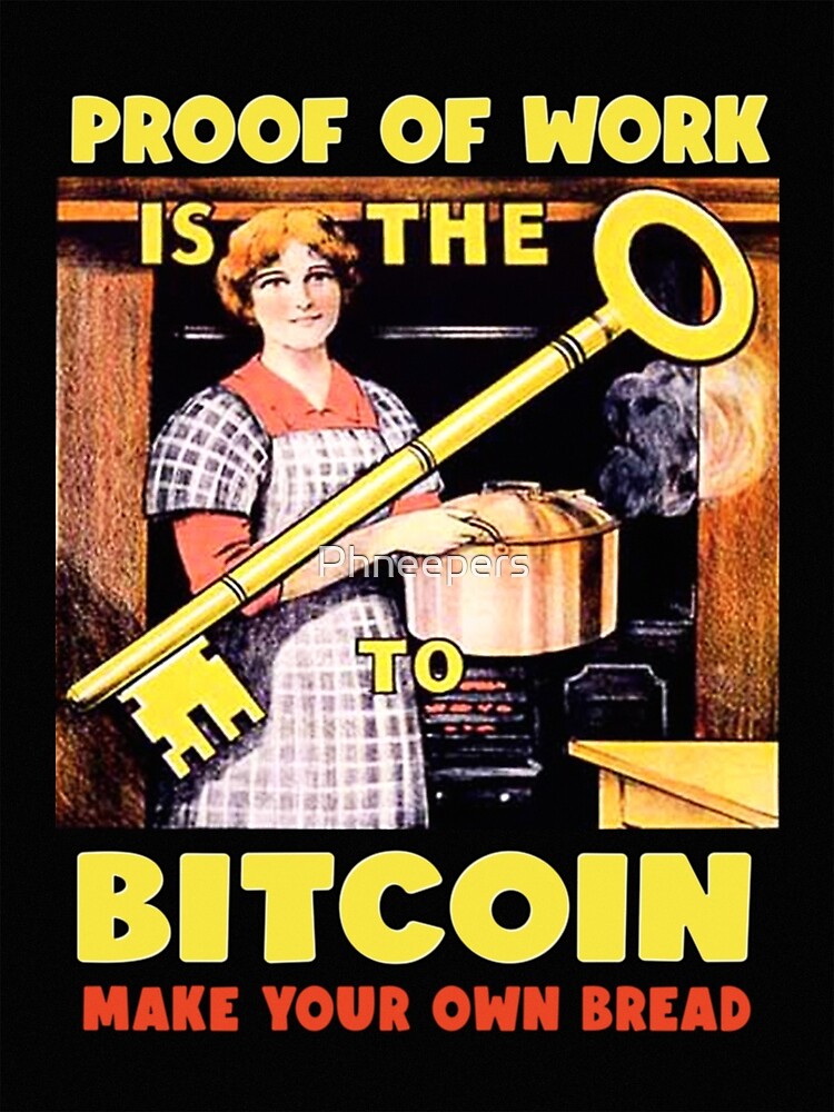 Disover Proof of Work is the Key to Bitcoin Premium Matte Vertical Poster
