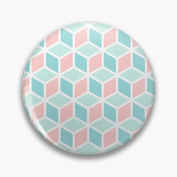 Item preview, Pastel Colors and White Lines Isometric Cube Pattern designed and sold by Saanis.
