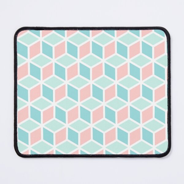 Item preview, Pastel Colors and White Lines Isometric Cube Pattern designed and sold by Saanis.