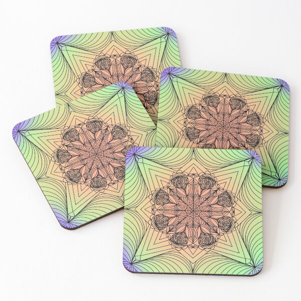 Item preview, Rainbow Rose Mandala designed and sold by Lilylikes.