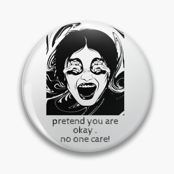 Item preview,   pretend you're okay- no ona care! quote ,true quote, sarcastic Valentine day  designed and sold by Alexa5454.