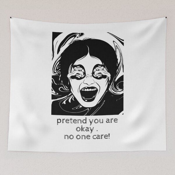 Item preview,   pretend you're okay- no ona care! quote ,true quote, sarcastic Valentine day  designed and sold by Alexa5454.
