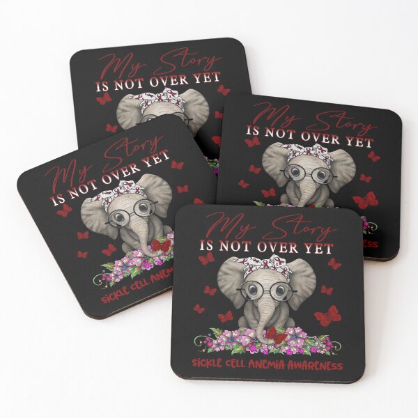 Item preview, Cute Elephant My Story Is Not Over Yet Sickle Cell Anemia Awareness designed and sold by Adropine.