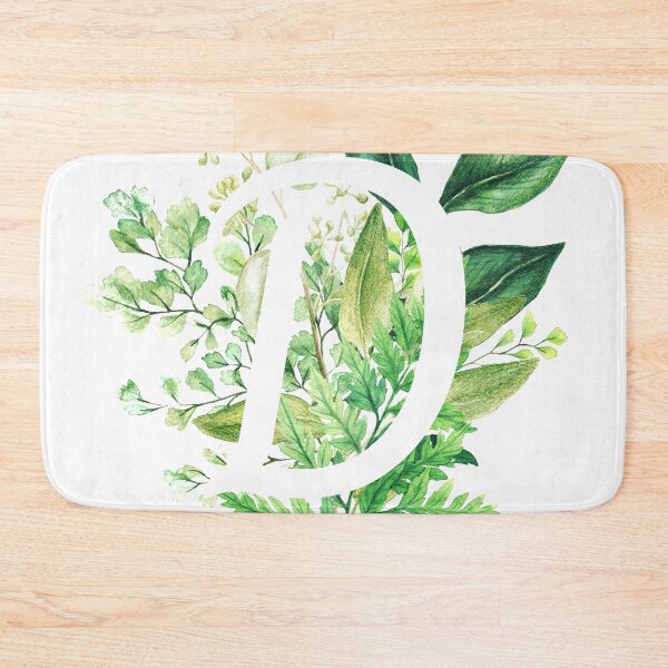 Item preview, Botanical Monogram - Letter D Initial designed and sold by Naturalist Prints.
