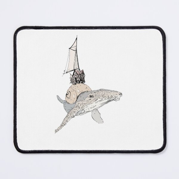 Item preview, Abstract flying whale drawing designed and sold by AnthonyVdV.