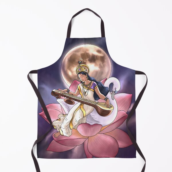 Item preview, saraswati goddess illustration designed and sold by sierratruong.